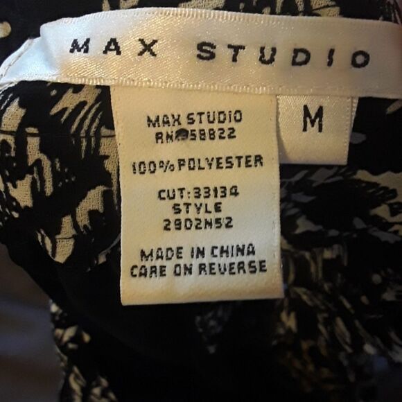 Max Studio Black White Multi Print Dress - Picture 8 of 8